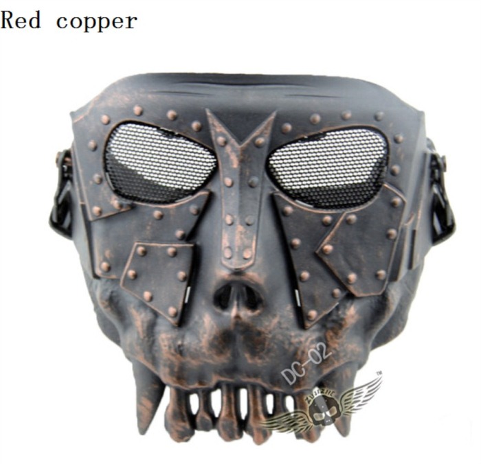 Fishing Masks Motorcycle Protective Mask CS Full Face Masks Copper - Click Image to Close